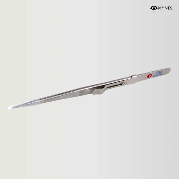 Professional Swiss Locking Tweezers – Precision Stainless Steel Jewelry Tweezers – for Gemstones, Watch Repair, Electronics & Micro Crafting - Image 3