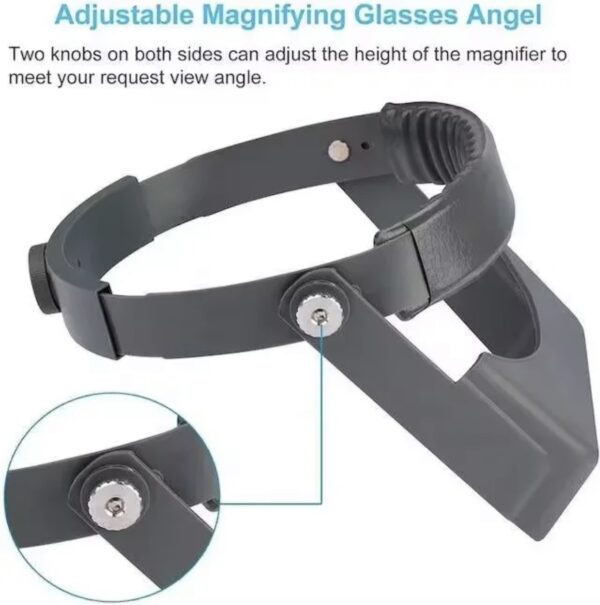 Gemologist's Head Magnifier (Optivisor) – 1.5x/2x/2.5x/3.5x Free Magnification for Gem Identification, Jewelry Appraisal & Lapidary Work – Adjustable Headband for Precision Inspection - Image 5