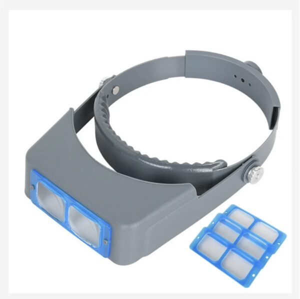 Gemologist's Head Magnifier (Optivisor) – 1.5x/2x/2.5x/3.5x Free Magnification for Gem Identification, Jewelry Appraisal & Lapidary Work – Adjustable Headband for Precision Inspection - Image 2
