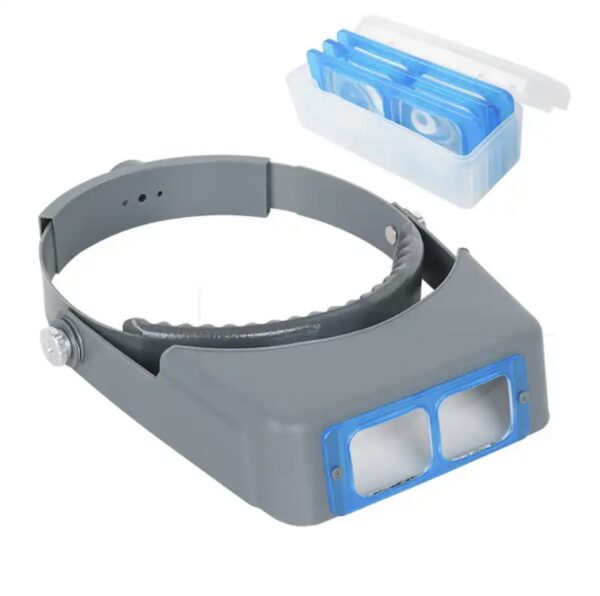 Gemologist's Head Magnifier (Optivisor) – 1.5x/2x/2.5x/3.5x Free Magnification for Gem Identification, Jewelry Appraisal & Lapidary Work – Adjustable Headband for Precision Inspection - Image 3