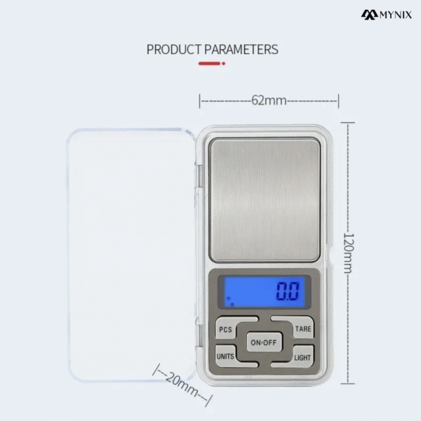 200g x 0.01g Pocket Scale – Portable Mini Digital Scale for Jewelry, Gold, Powder, Food & More | Compact, LCD Display, Tare Function - Image 2