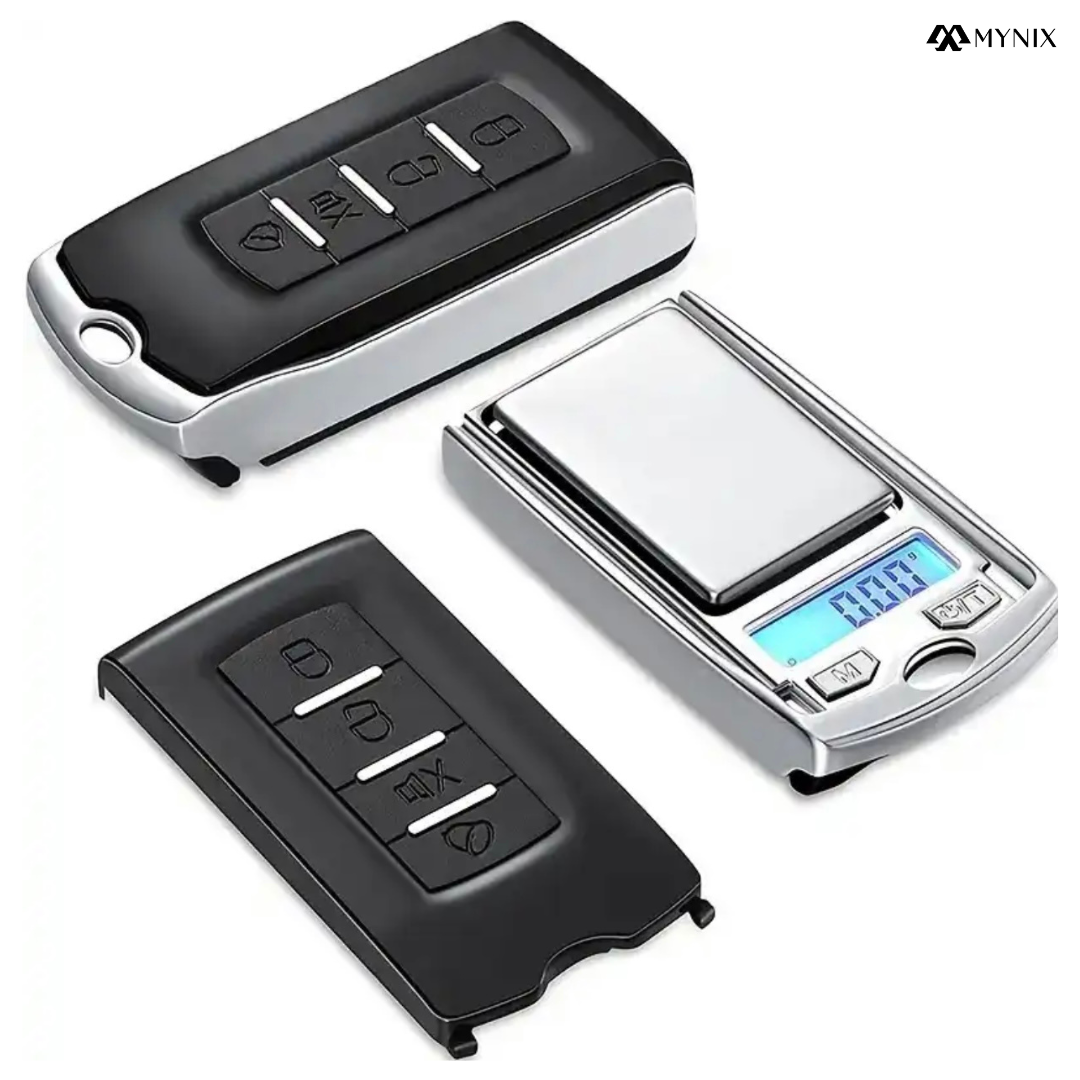 200g x 0.01g Mini Key tag Pocket Scale – Mini Digital Scale for Jewelry, Gemstones, Herbs, Coins & Pills | Portable Keychain Scale with LCD Display