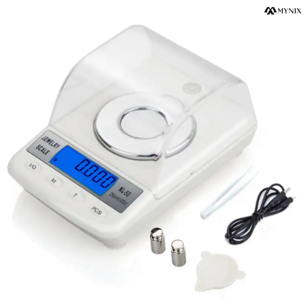 50g x 0.001g High Precision Digital Jewelry Scale - Professional Gold, Diamond & Gemstone Weighing Scale - Image 2