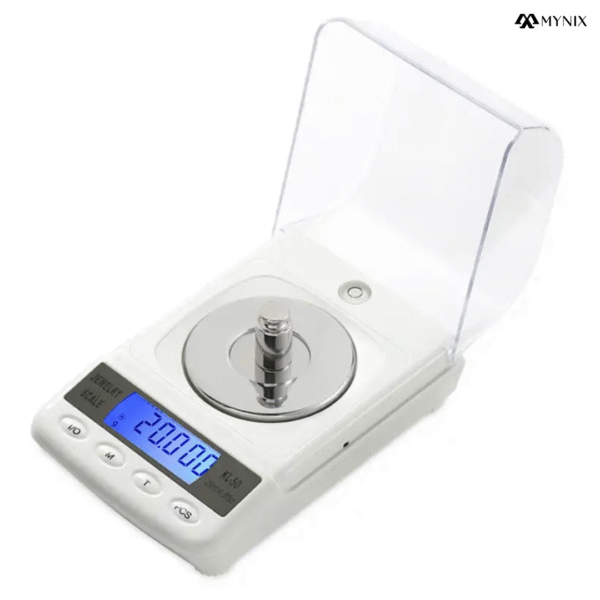 50g x 0.001g High Precision Digital Jewelry Scale - Professional Gold, Diamond & Gemstone Weighing Scale - Image 4