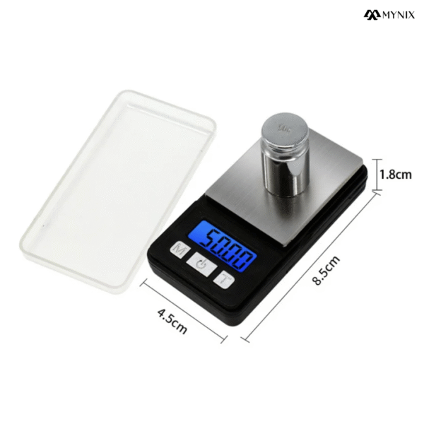 200g x 0.01g Precision Digital Pocket Scale – Portable Mini Scale for Jewelry, Gold, Gems, Powder & More | Compact LCD Display, Tare Function - Image 4