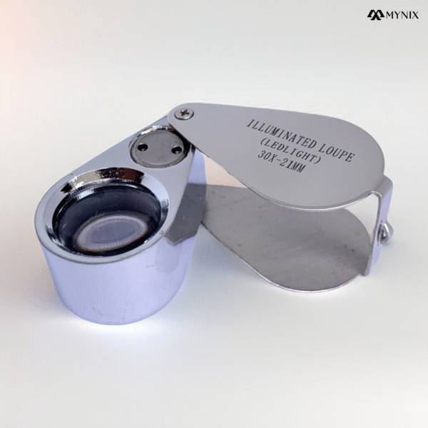 20x/30x LED Jeweler’s Loupe – Portable Magnifying Glass for Gemstone & Jewelry Inspection - Image 3