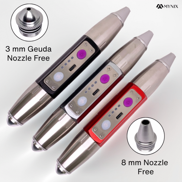 4-LED Rechargeable Gem Identification Torch with 6 Months Warranty – White, Yellow, 365nm UV & 395nm UV Light for Gem Testing & Jewelry Inspection