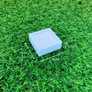 Transparent Gem Box 4cm x 4cm  – Plastic Cover Display Case