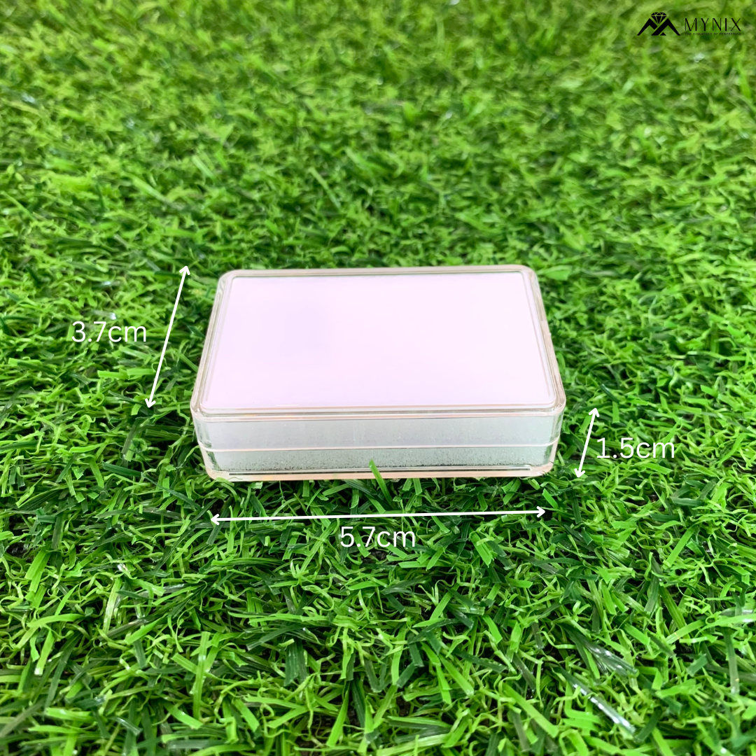 Transparent Gem Box 5.7x3.7cm – Display Storage Case